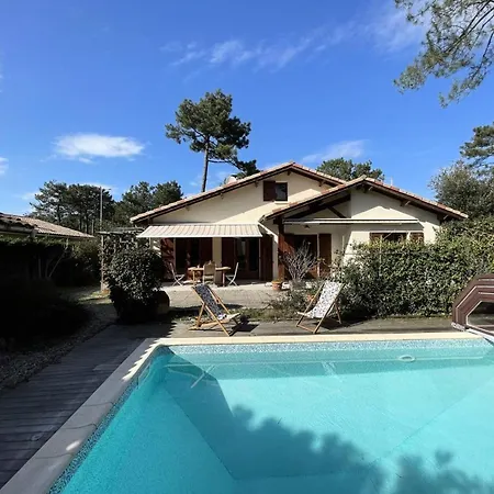 Villa 03272-lacanau Ocean - Spacieuse , 3 Chambres, 6 Personnes, Piscine Privee A Ocean Mae-0991 *